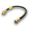 LPG Pigtail POL x W20 0.5m (20") Black Rubber Hose